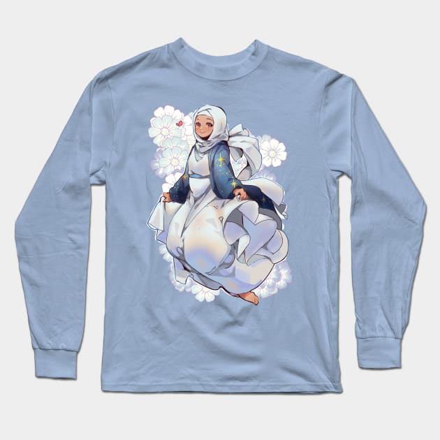 Cute Hijab Long Sleeve T-Shirt by Nachoz